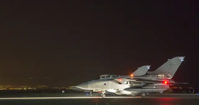 RAF Tornado taking off from Cyprus