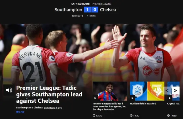 Southampton v Chelsea