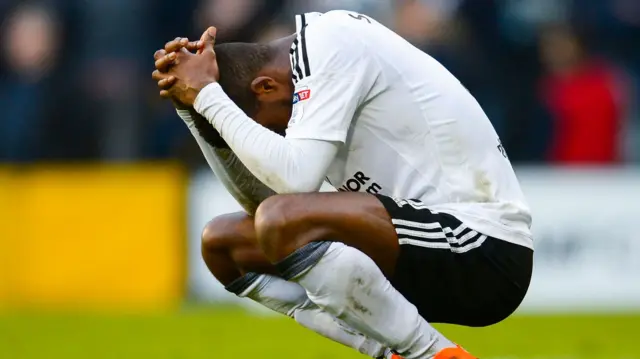 Ryan Sessegnon dejected