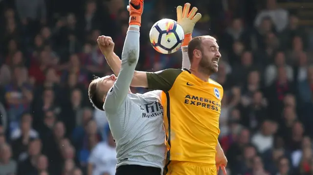 Wayne Hennessey and Glenn Murray