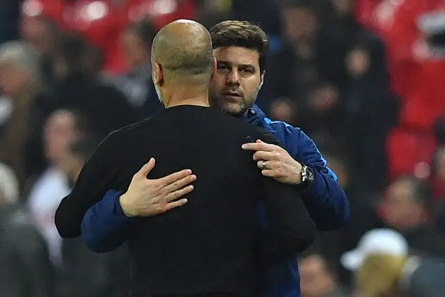 Pep Guardiola and Mauricio Pochettino