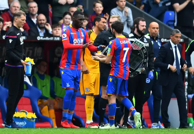 Christian Benteke Substitution