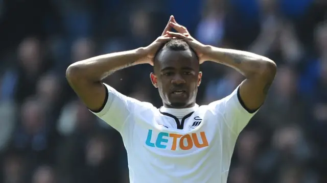 Swansea's Jordan Ayew