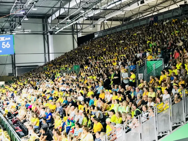 Australia fans in yellow