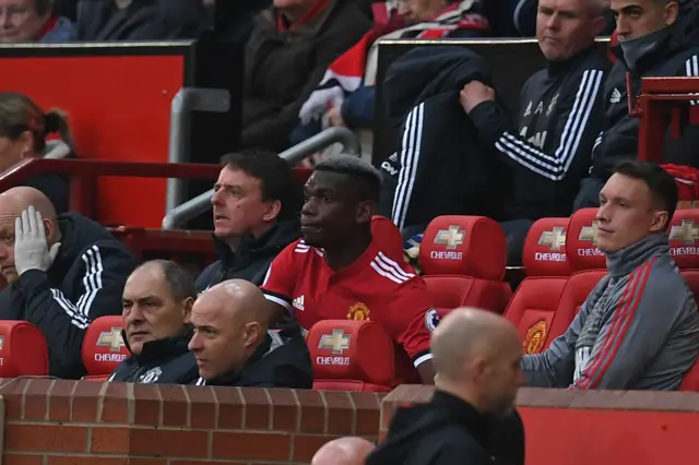 Paul Pogba bench