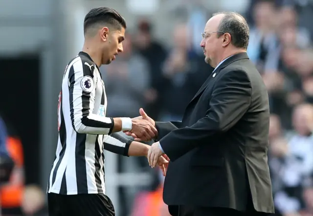 Ayoze Perez and Rafael Benitez