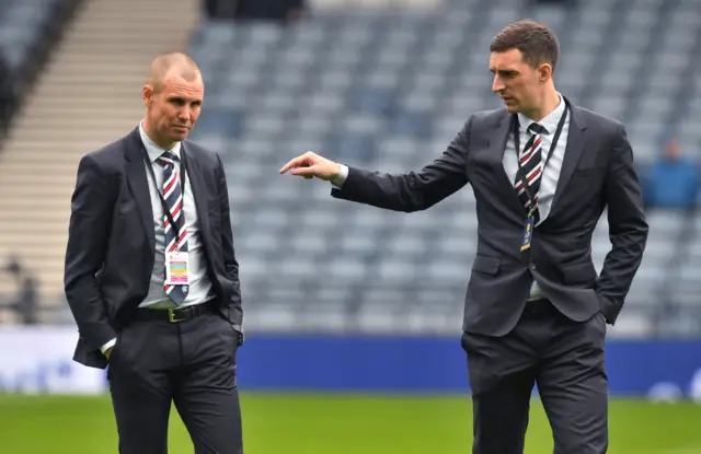 Rangers striker Kenny Miller and defender Lee Wallace