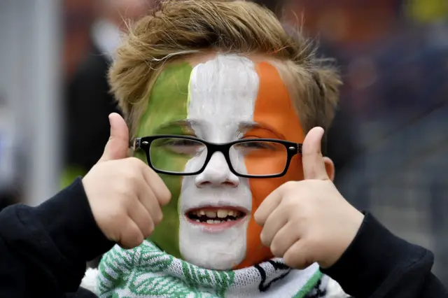 A young Celtic supporter at Hampden