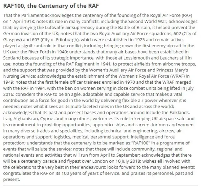 RAF100 motion