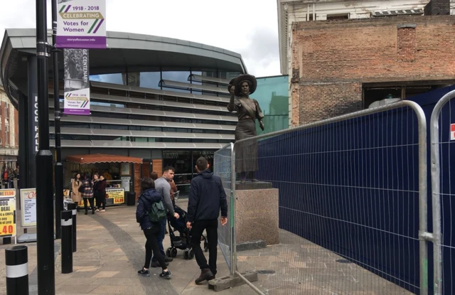 Suffragette statue