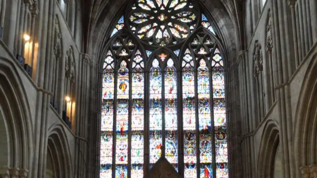 The newly restored window