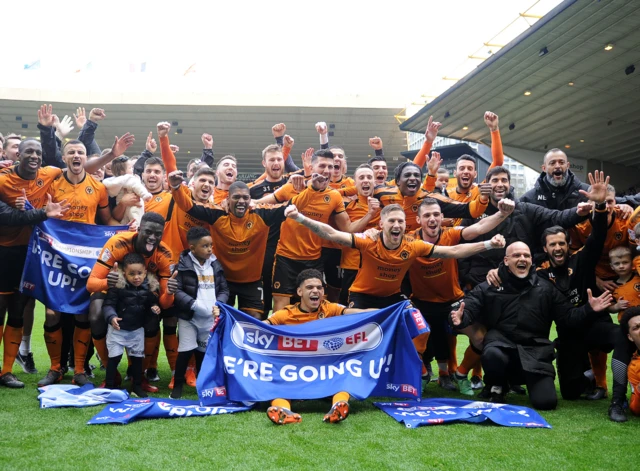 Wolves celebrate promotion