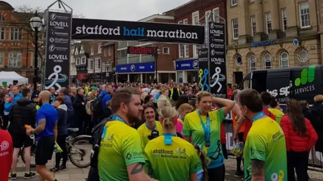 People at the Stafford Half Marathon