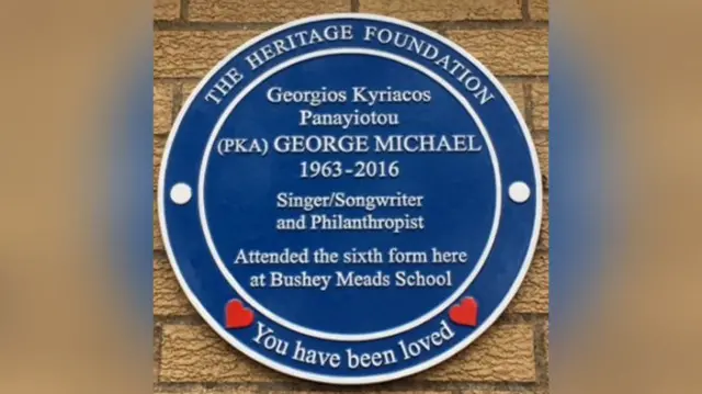 George Michael blue plaque