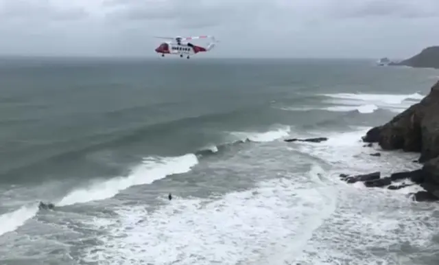 Rescue helicopter