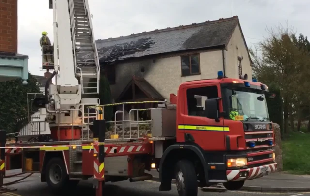 Ratby cottage fire