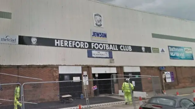 Hereford FC ground entrance