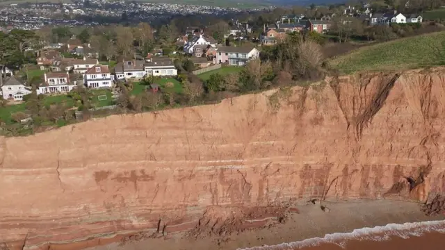 Coastal erosion in Sidmouth