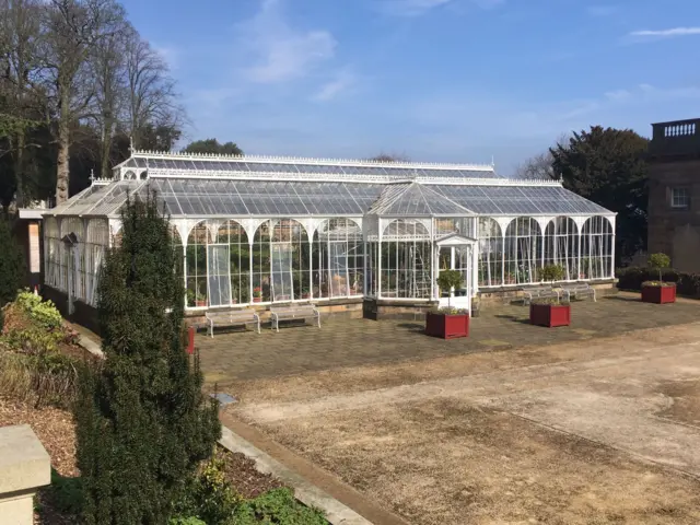 Restored conservatory at Wentworth Castle Gardens