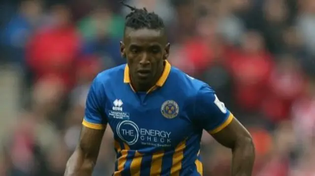 Omar Beckles of Shrewsbury Town