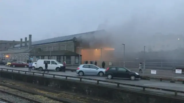 Station fire