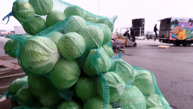 Cabbage at Hamburg port