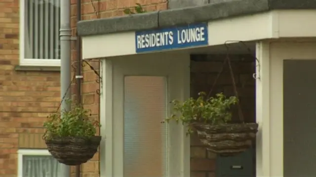 Sign for residents lounge