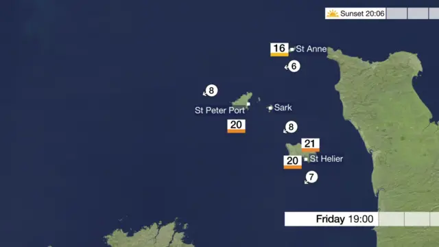 Weather in Jersey and Guernsey