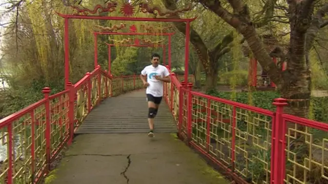 Dr Girish Kunigiri running