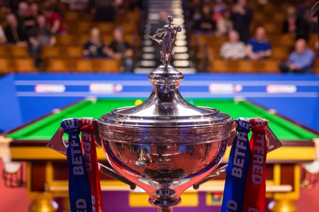 World Snooker Championship trophy