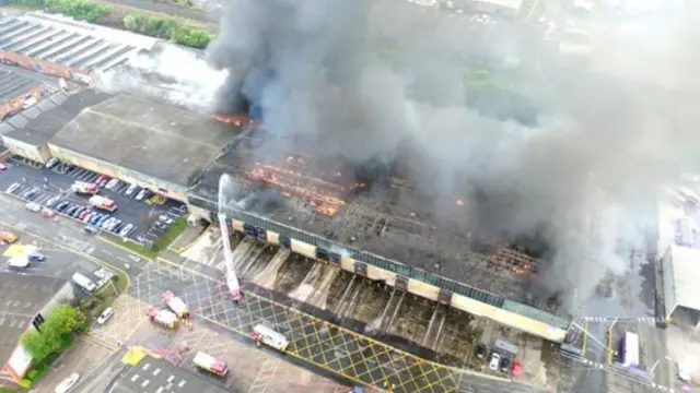 Warehouse fire