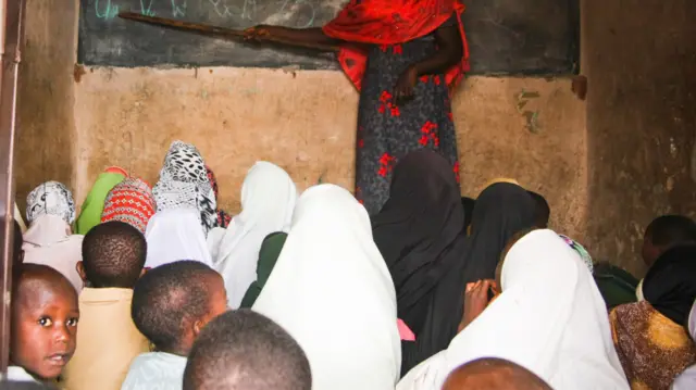 A classroom in Kaduna, Nigeria