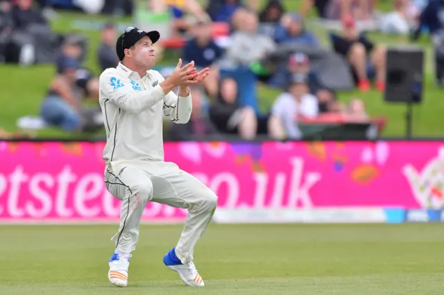 Henry Nicholls catches Jonny Bairstow