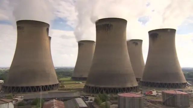 Drax power station cooling towers.