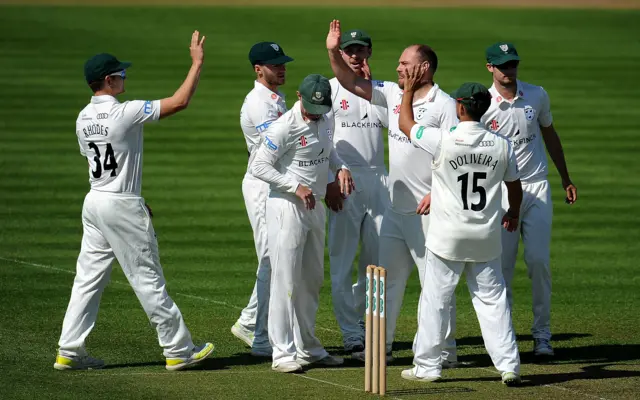 Joe Leach celebrates