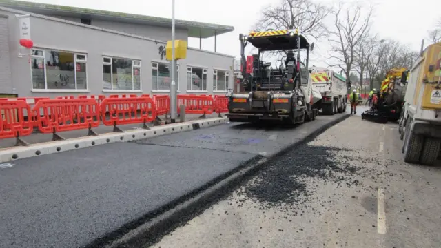 Work on New Road this month