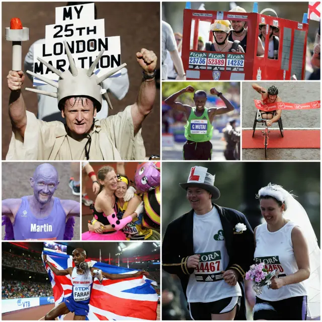 London Marathon runners