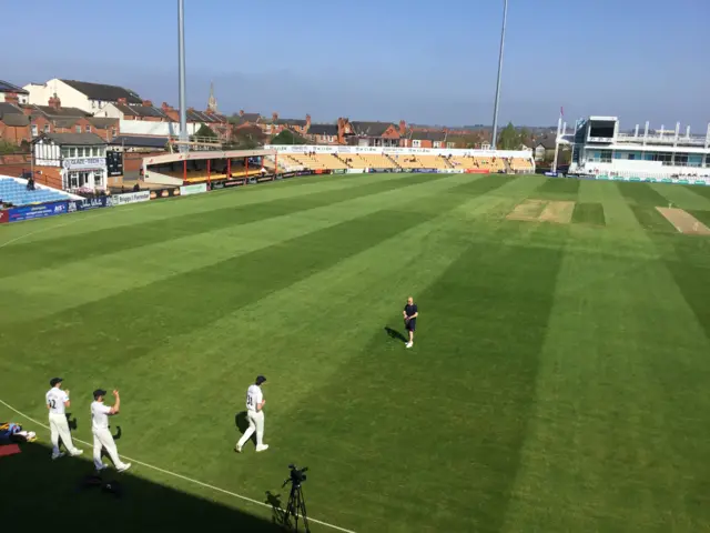 Sunny day at Northampton