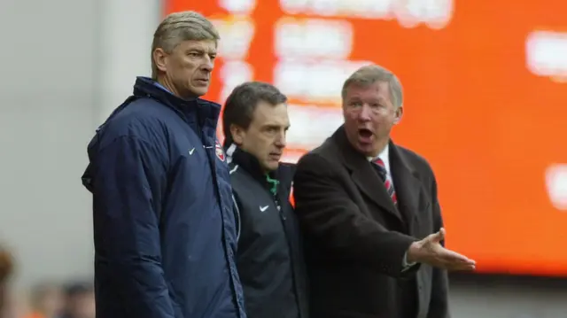 Arsene Wenger and Alex Ferguson