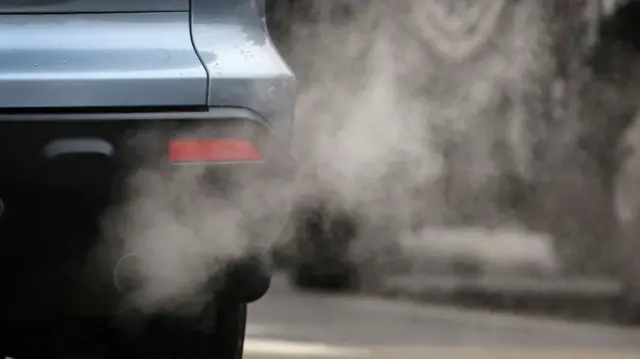 Car exhaust and fumes