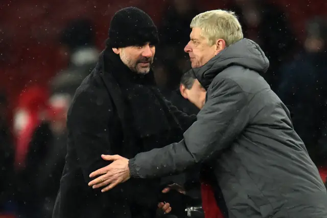 Pep Guardiola and Arsene Wenger