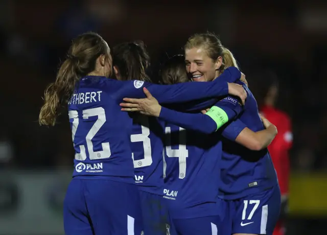 Chelsea players celebrate