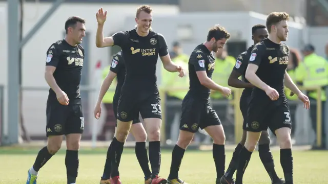 Wigan celebrate