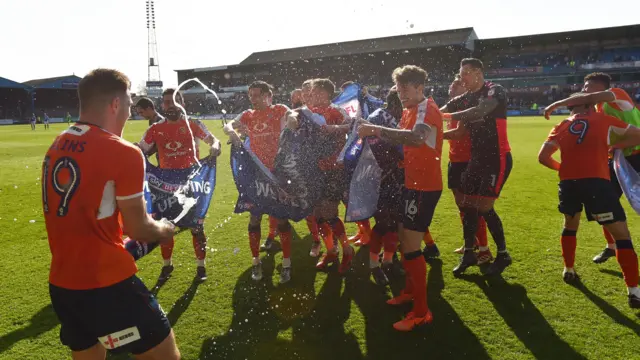 Luton celebrate