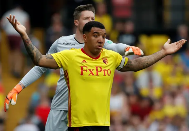 Troy Deeney and Wayne Hennessey