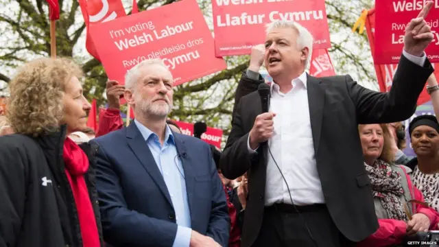 Jeremy Corbyn and Carwyn Jones