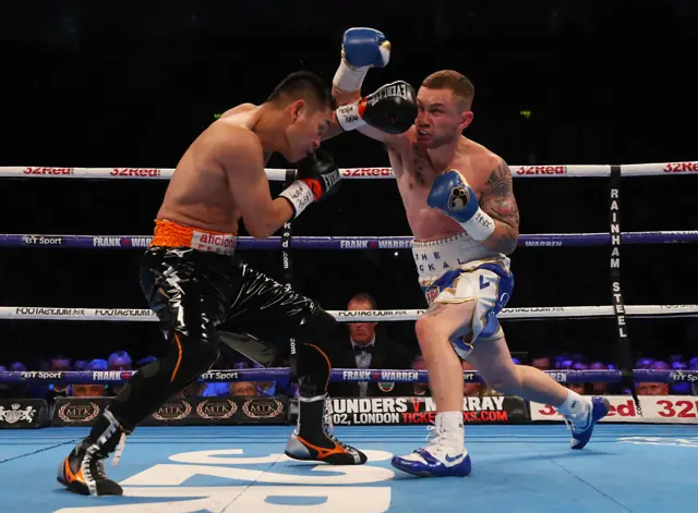 Carl Frampton (right) and Nonito Donaire