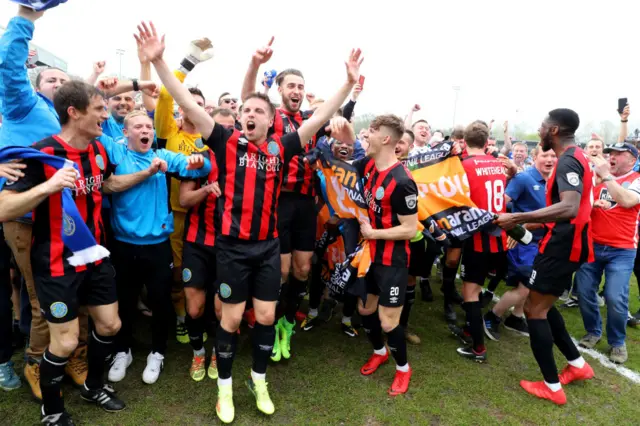 Macclesfield celebrate