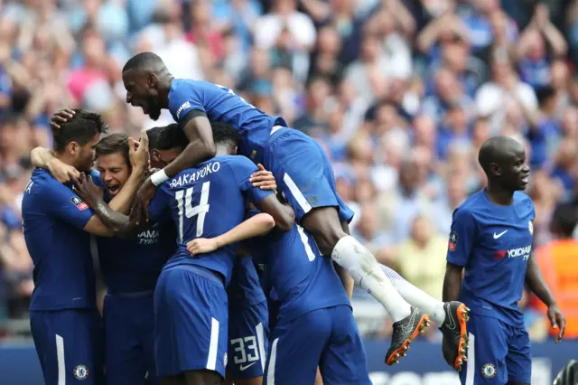 Chelsea celebrate