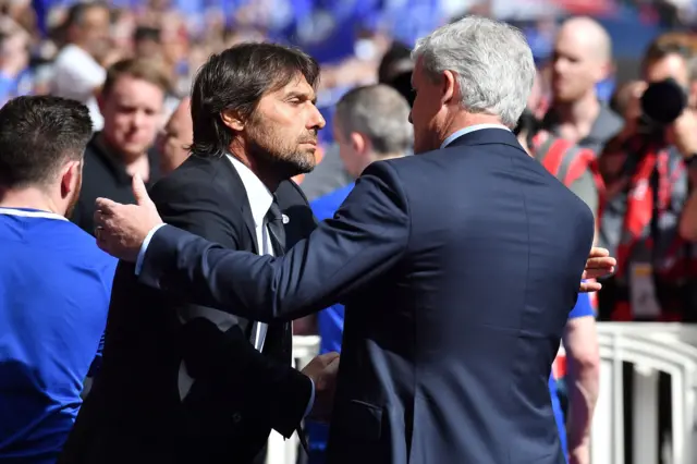 Antonio Conte and Mark Hughes